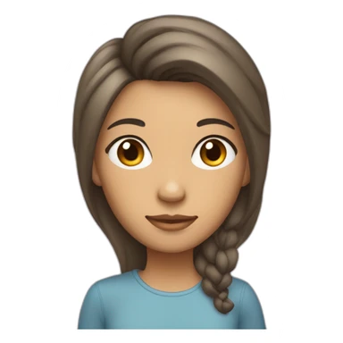 Persona de color con cubrebocas y cabello chino sticker