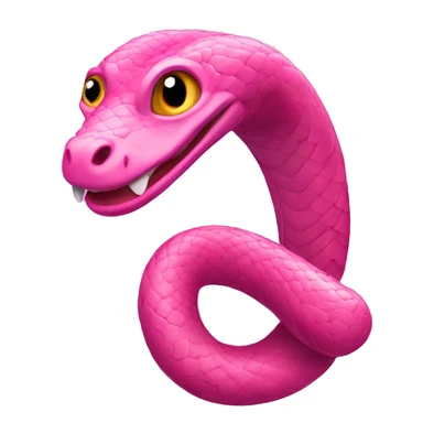 Sassy pink snake  sticker