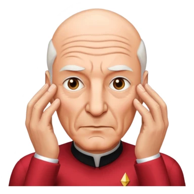 picard face palm sticker