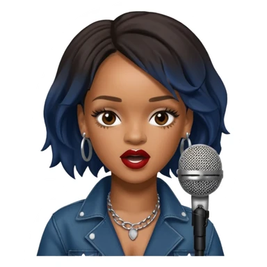 Rihanna singing sticker