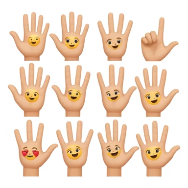 ASL Alphabet B emojis sticker