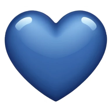 Navy blue heart  sticker