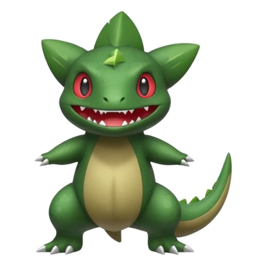 Larvitar-Axew-fusion (full body) sticker