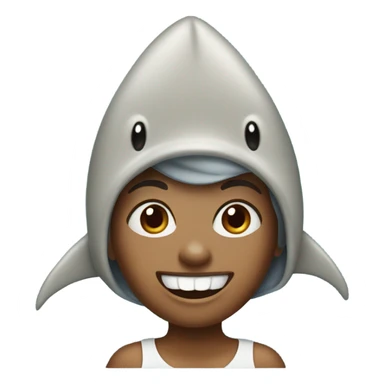 Woman with shark hat  sticker