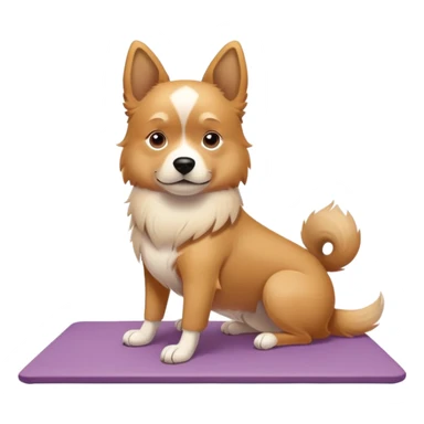 Dog doing Pilates  sticker