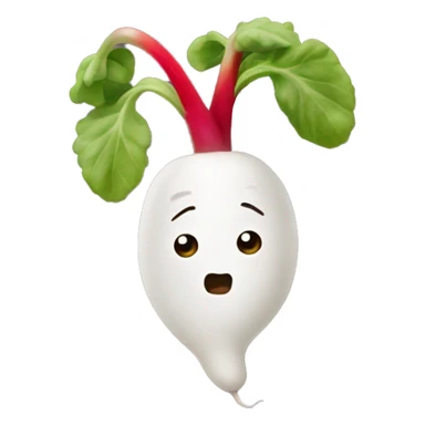 Aro’s emotional support radish sticker