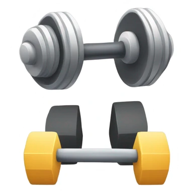dumbbell and calendar sticker