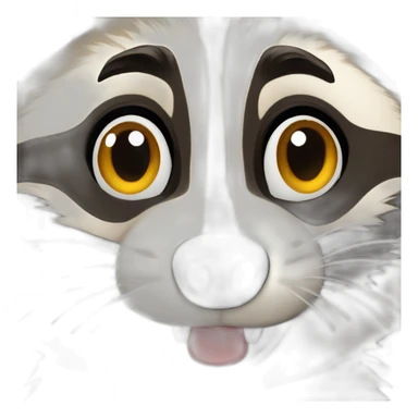 raccoon gargle sticker