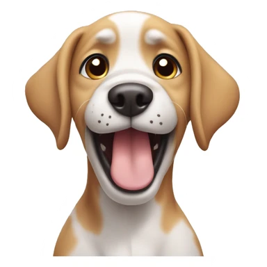 A dog cute begging sticker