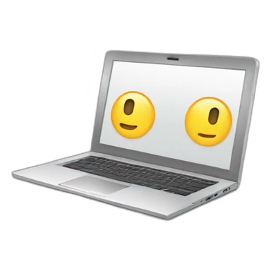 modern and cool laptop image sticker