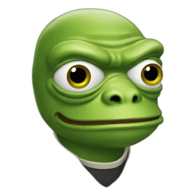 pepe transhumanist sticker