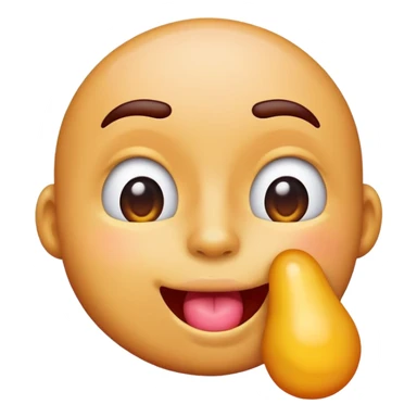 Emoji licking  sticker