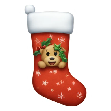 Cute Christmas stocking sticker