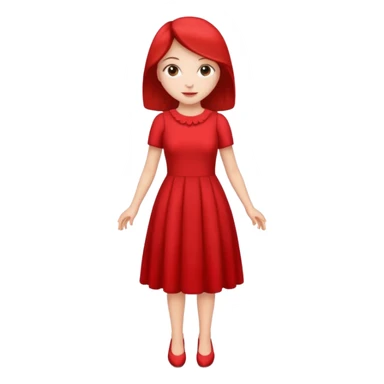 Dama de vermelho  sticker