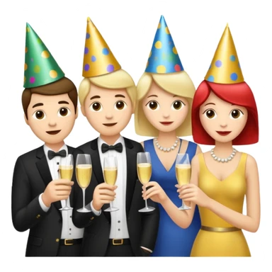 Birthday party sticker
