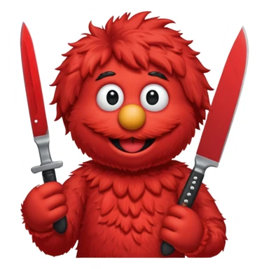 Has a  Elmo i dale un cuchillo sticker