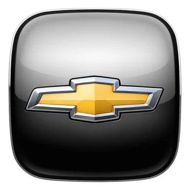 Black and white Chevy logo sticker