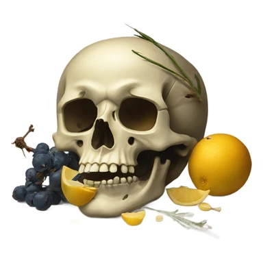 vanitas stilllife sticker