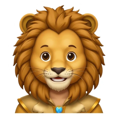 man in lion  costume  sticker