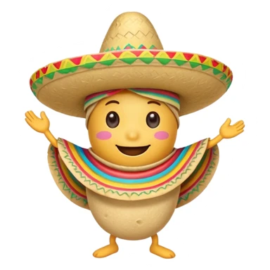 Make a cute burrito dancing sticker