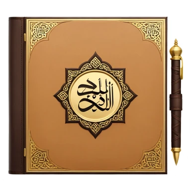 Closed Quran and written on it القرآن الكريم sticker
