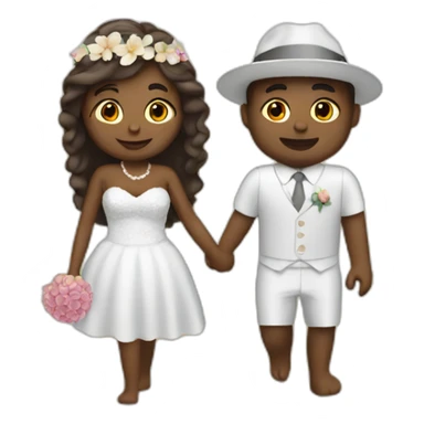 bodas en la playa sticker