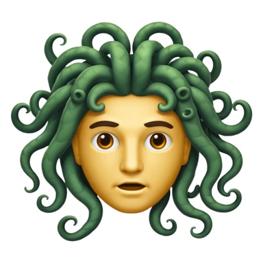 A male version of of Medusa sticker