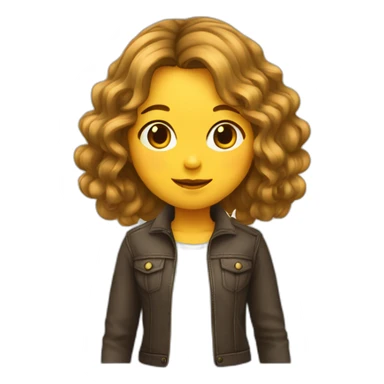fille-au-cheveux-chatains-mi-long sticker