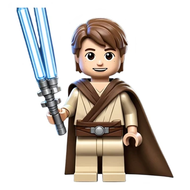 Make him a Lego Star Wars video game character sticker