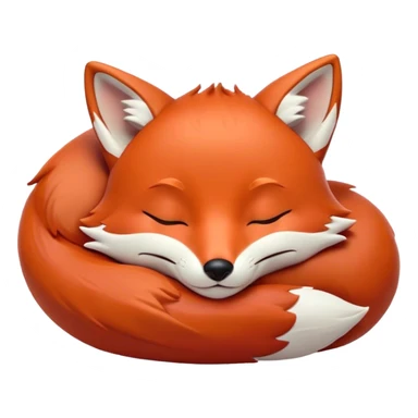 Meme-Worthy Cute Sleeping Fox Portrait Emoji, Head resting peacefully with a contented smile, showcasing a lithe build and a luxuriously soft red Fur with gentle white accents, eyes shut in a serene, restful nap, Simplified yet hilariously adorable features, highly detailed, glowing with a soft, drowsy light, high shine, relaxed and utterly lovable, stylized with an air of playful laziness, bright and heartwarming, soft glowing outline, capturing the essence of a comically sleepy fox, so meme-worthy it feels like it could instantly become the next viral sensation of adorable woodland slumber! sticker