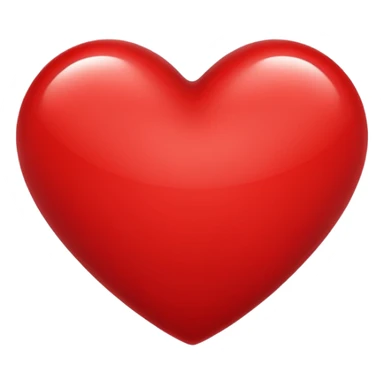 heart with a glossy highlight sticker