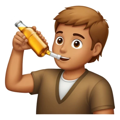 Drinking bottle beer  sticker