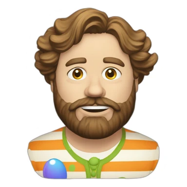 zack galifinakis baskets clown sticker