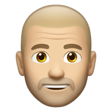 Zidane avec des cheveux sticker