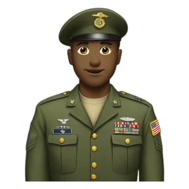 military on uniform sticker