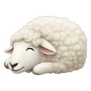 sheep sleep sticker