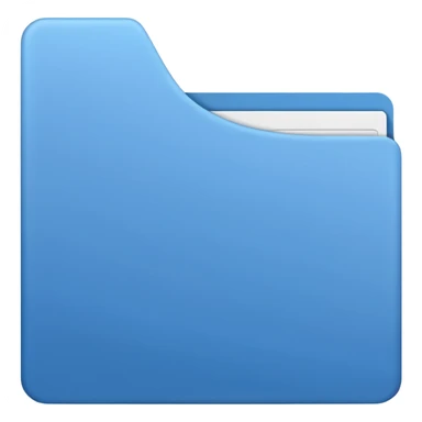 a blue file sticker