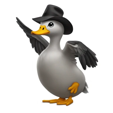 tanzende ente sticker