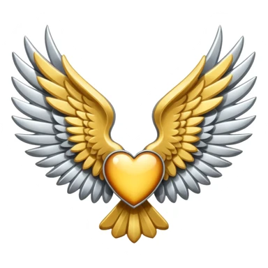 "K" between two wings sticker