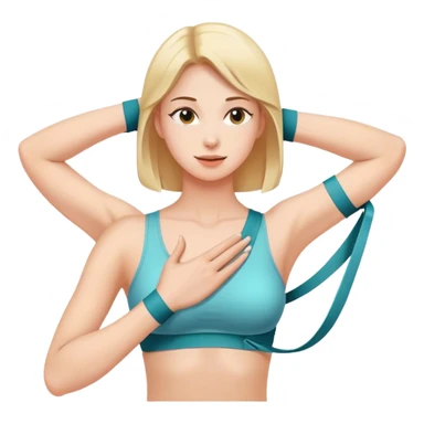 Shoulder Stretch band female  sticker