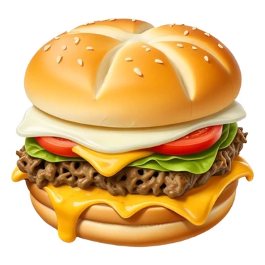 Italian cheesy beef sandwich sticker