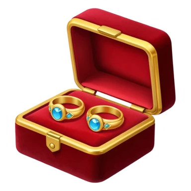 Couple of ring in box sticker