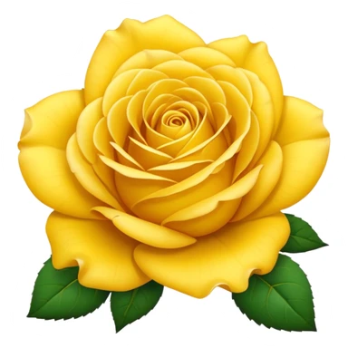 Create a yellow rose emoji sticker