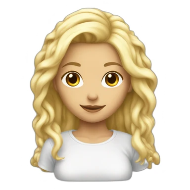 techno blond girl vibing sticker