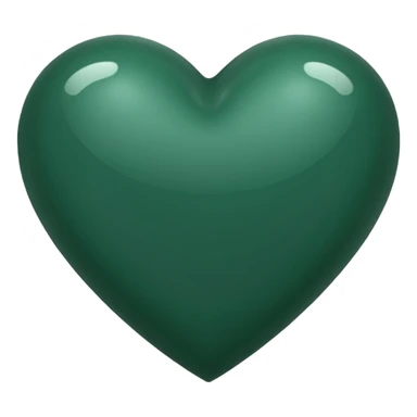  dark green heart sticker