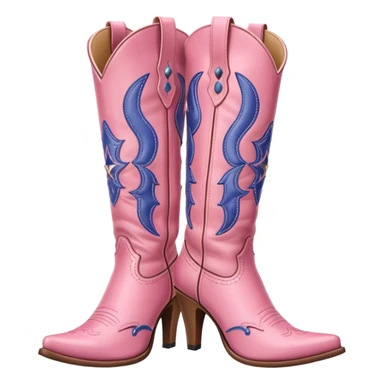 pink cowgirl boots sticker
