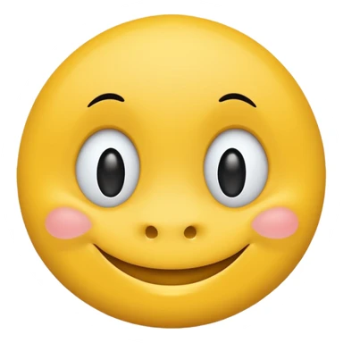 Smiley face (yellow) with mole on chin sticker