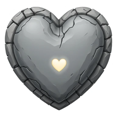 stone heart sticker