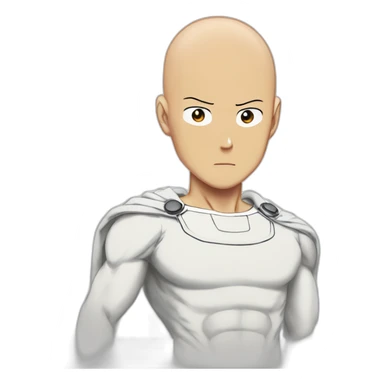 Saitama one punch man sticker