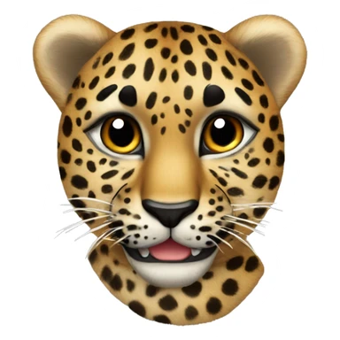 corazón con dibujos de leopardo  sticker